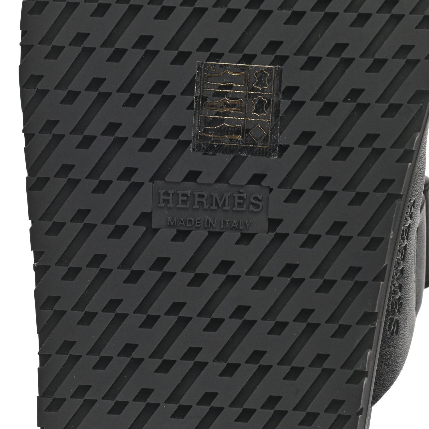 Hermes Calfskin Womens Chypre Sandals 35 Black 6 of 8