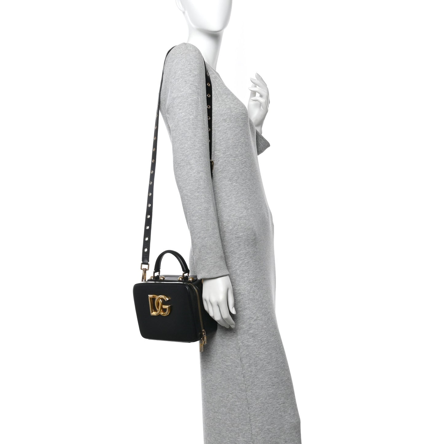 Calfskin 3.5  Top Handle Bag Black