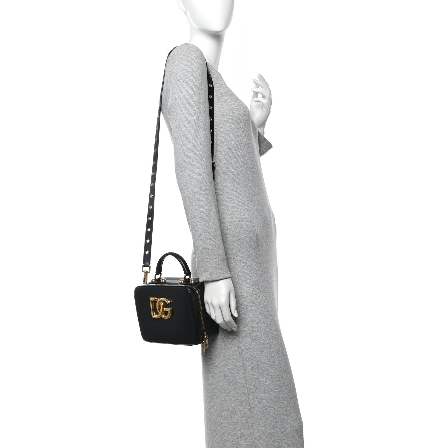 Dolce & Gabbana Calfskin 3.5  Top Handle Bag Black 3 of 9