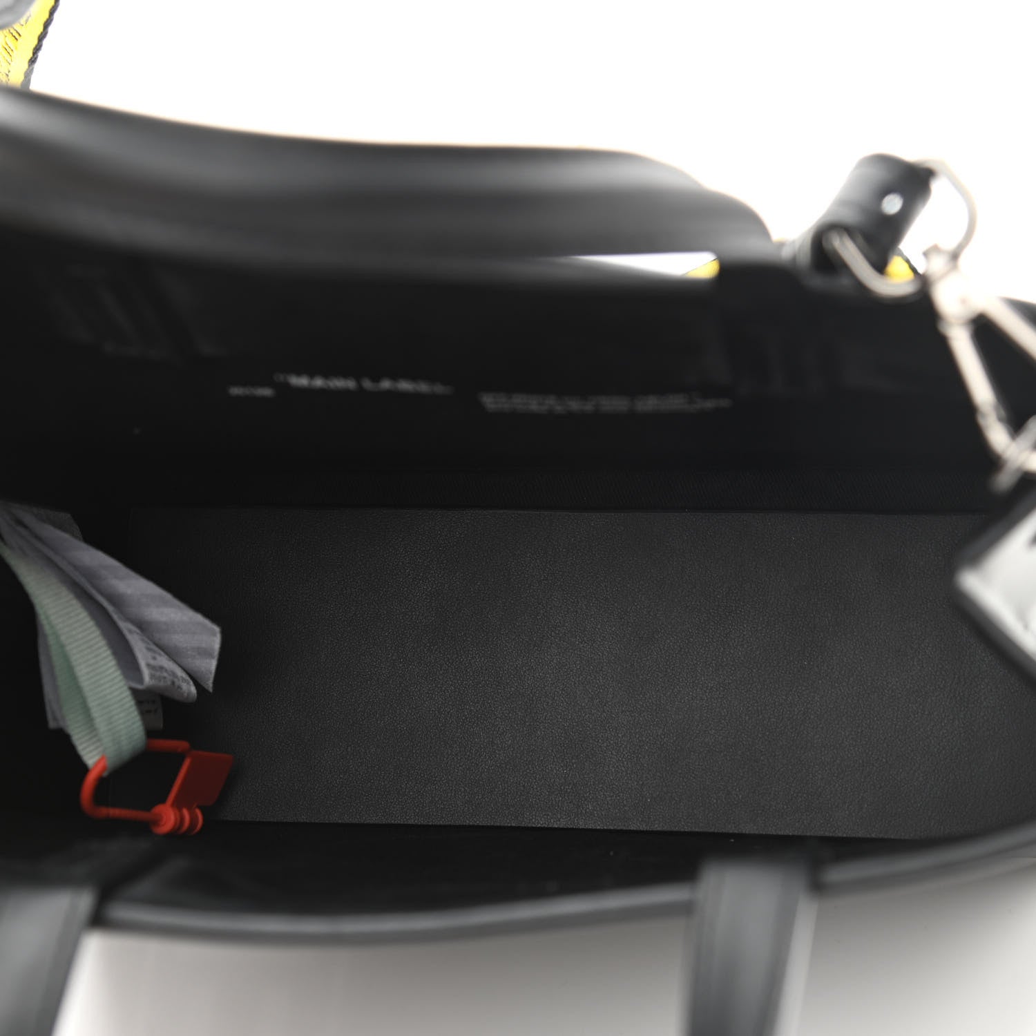 Off-White Calfskin Small Box Bag Tote Black 7 of 10
