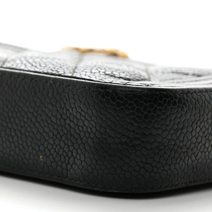 Chanel Caviar Quilted Small Boy Clutch With Chain Black 13 of 15
