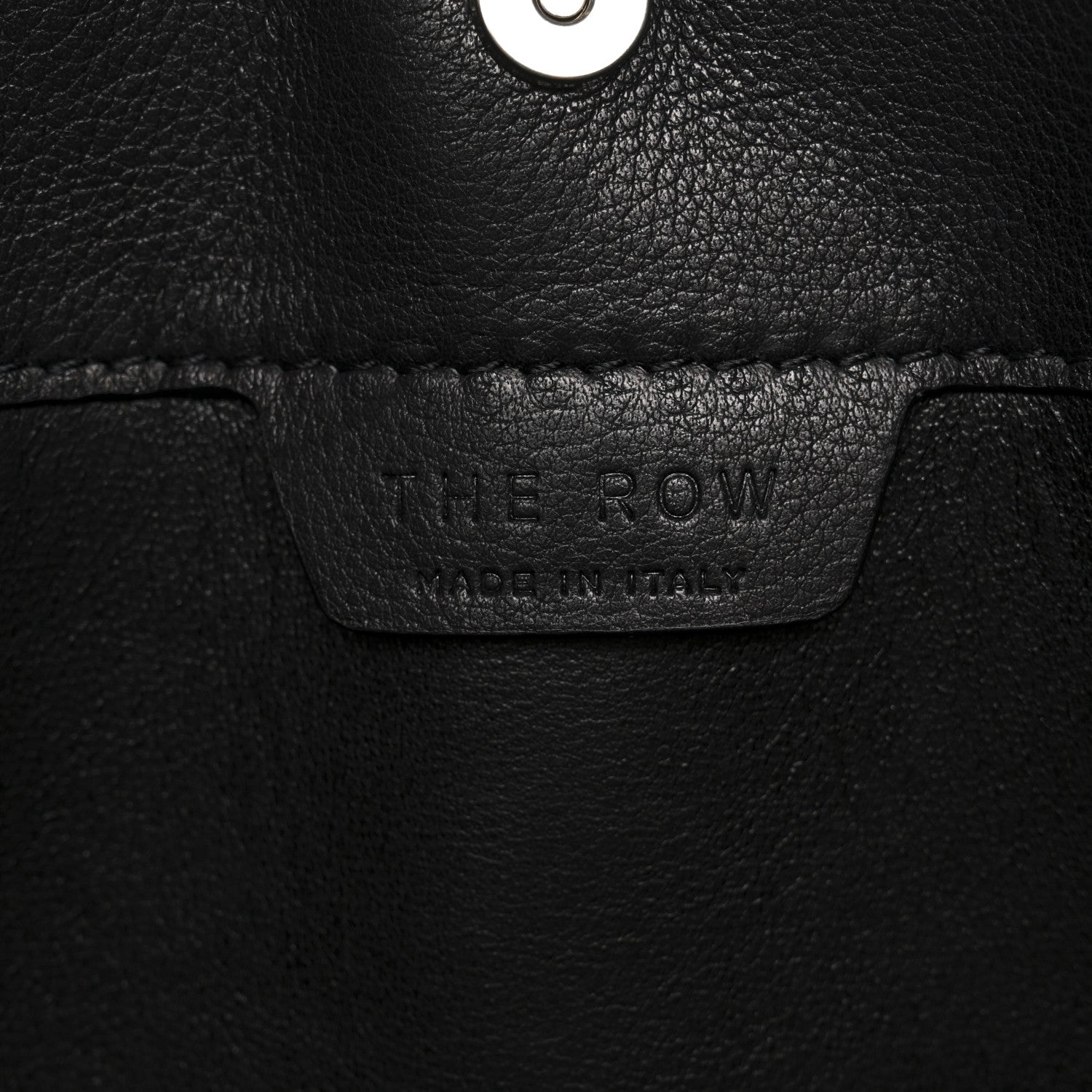 The Row Polished Saddle Calfskin Small Alexia Bag Black 7 of 12