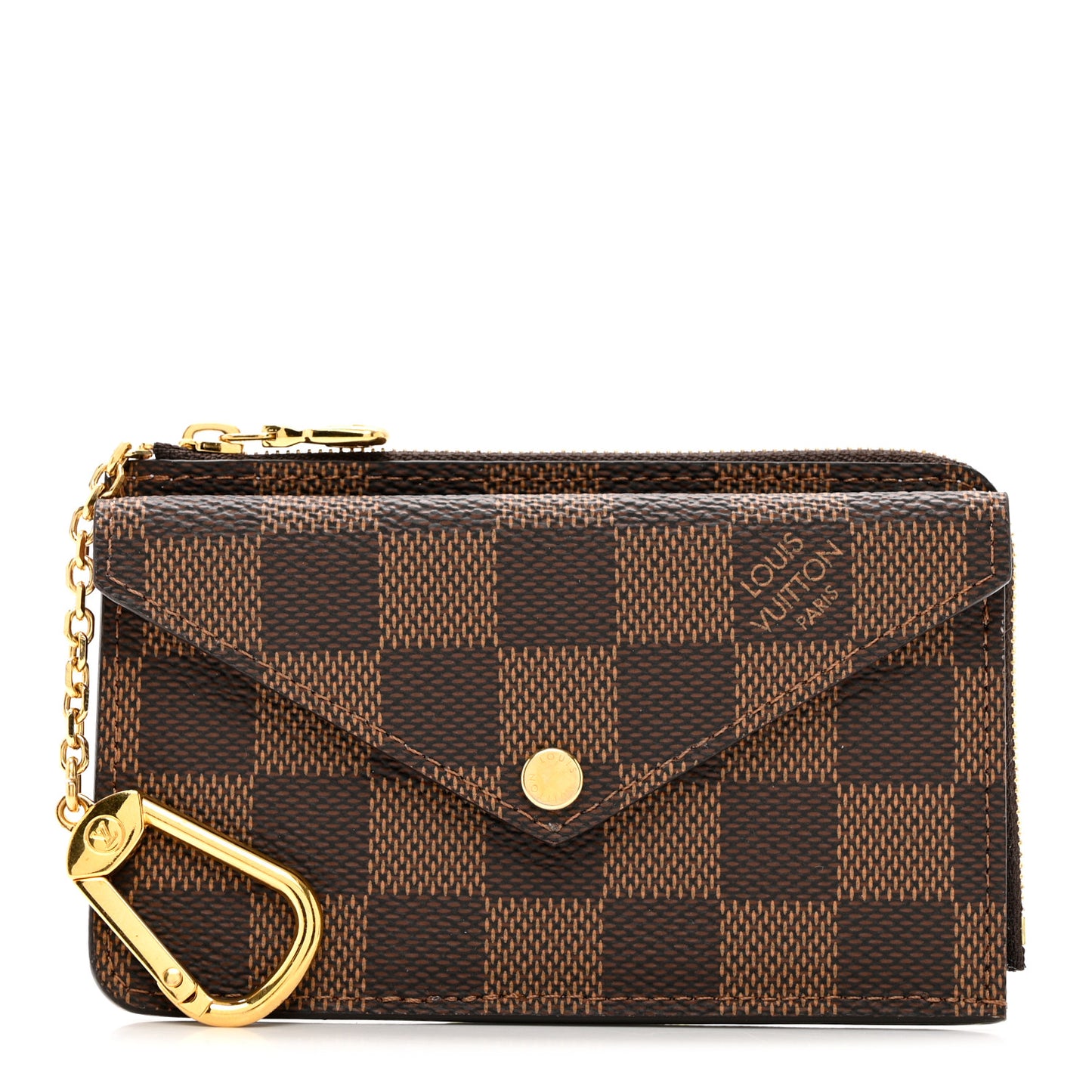 Damier Ebene Recto Verso Card Holder Rose Ballerine