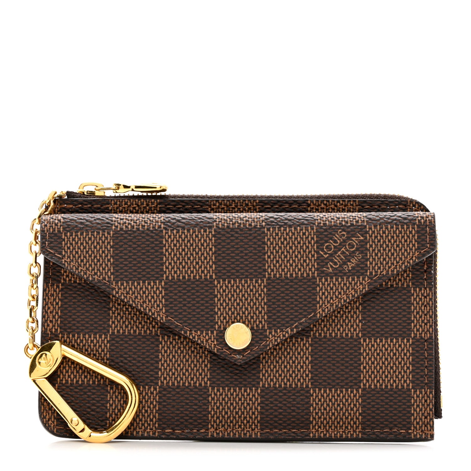 Louis Vuitton Damier Ebene Recto Verso Card Holder Rose Ballerine 1 of 6