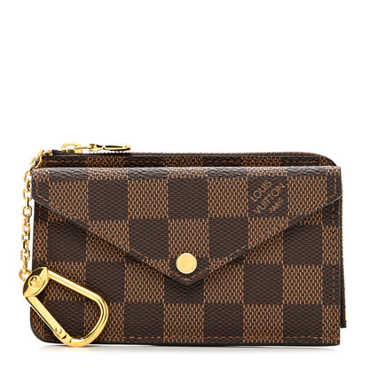 Louis Vuitton Damier Ebene Recto Verso Card Holder Rose Ballerine 1 of 6