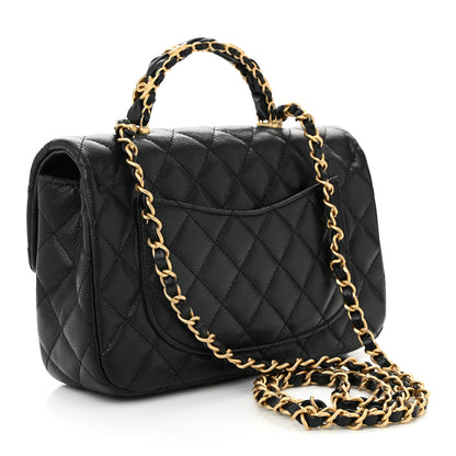 Chanel Caviar Quilted Small Handy CC Flap Black 3 of 10
