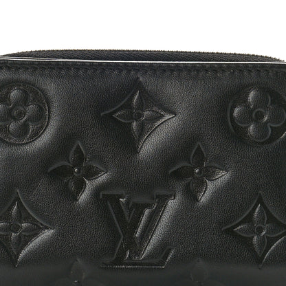 Louis Vuitton Lambskin Embossed Monogram Lou Coussin Wallet Black 8 of 9