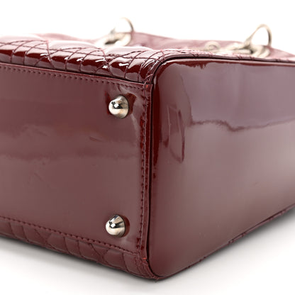 Christian Dior Patent Cannage Large Lady Dior Red 10 of 11
