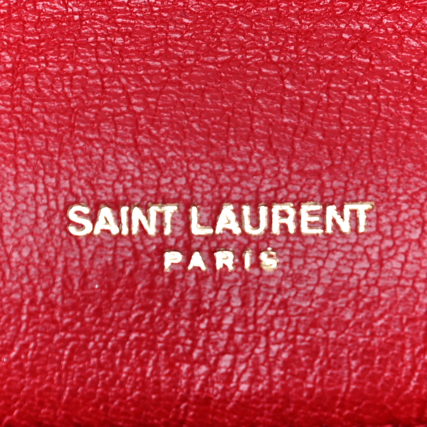 Lambskin Diamond Quilted Becky Chain Wallet Rouge Eros