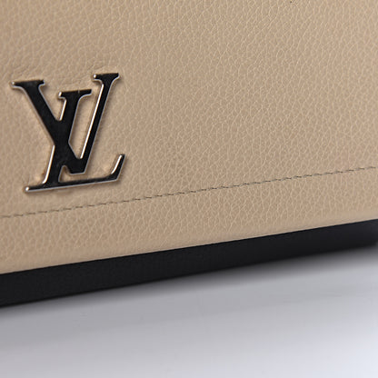 Louis Vuitton Calfskin Lockme II Wallet Vanille Black 14 of 14