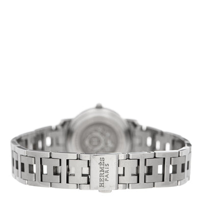 Hermes Stainless Steel 24mm Clipper Quartz Watch Blue 3 of 4