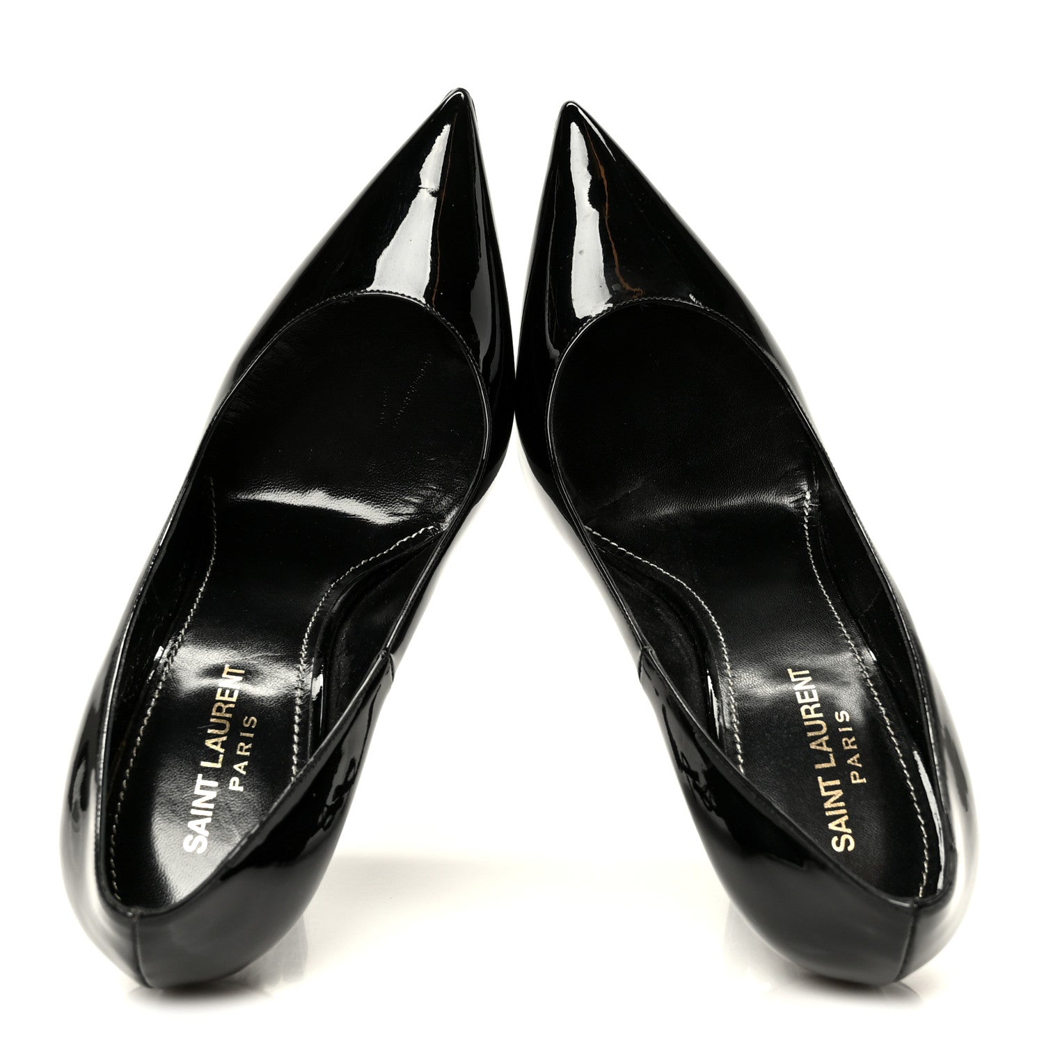 Saint Laurent Patent Calfskin Opyum 110 Pumps 39.5 Black 2 of 10