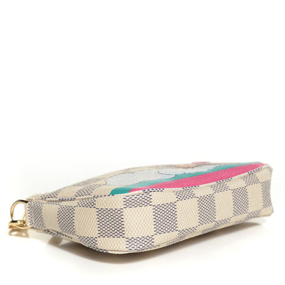 Louis Vuitton Damier Azur 2015 Christmas Animation Mini Pochette Accessories 4 of 8