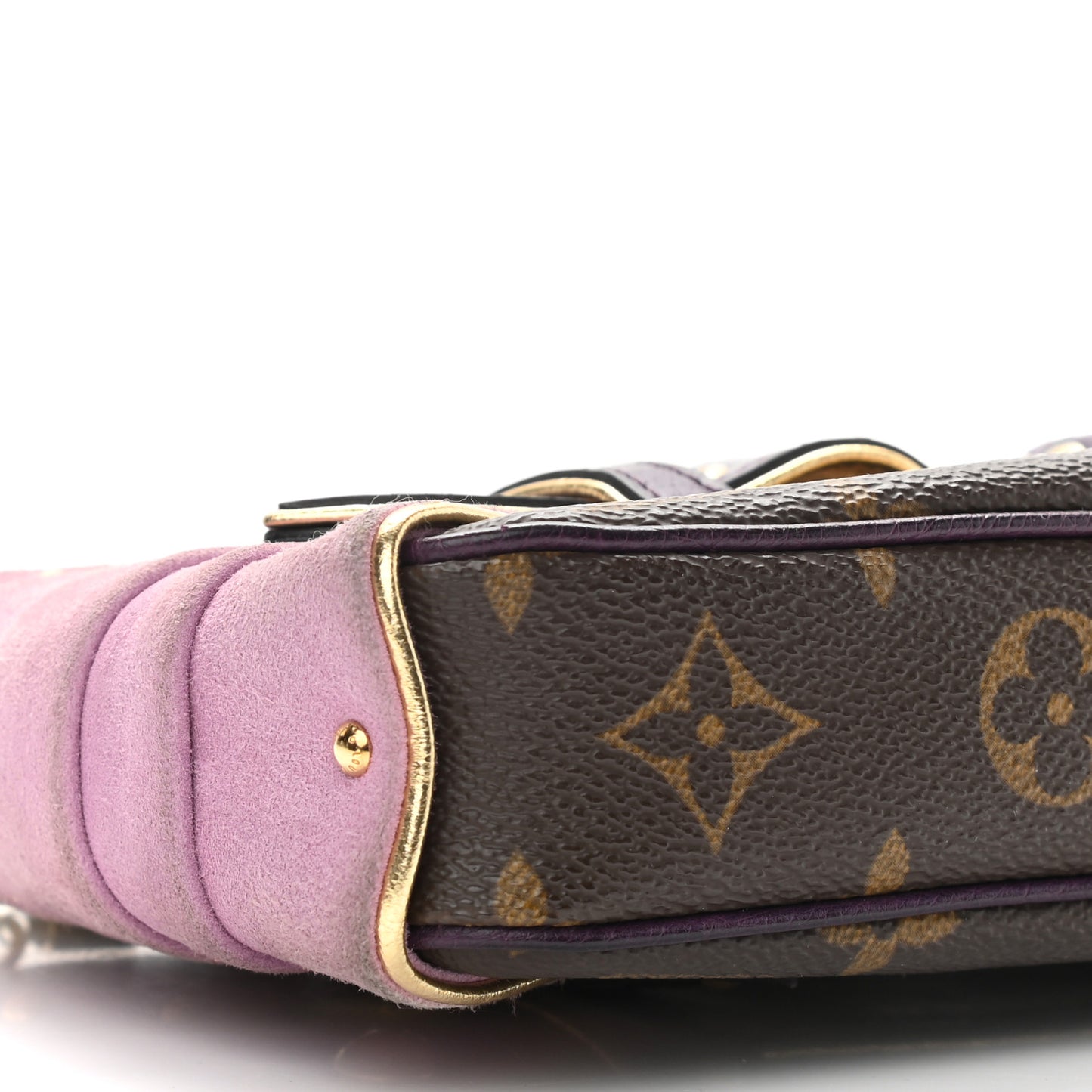 Monogram Suede Ostrich Les Extraordinaires Pochette