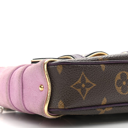 Louis Vuitton Monogram Suede Ostrich Les Extraordinaires Pochette 9 of 11
