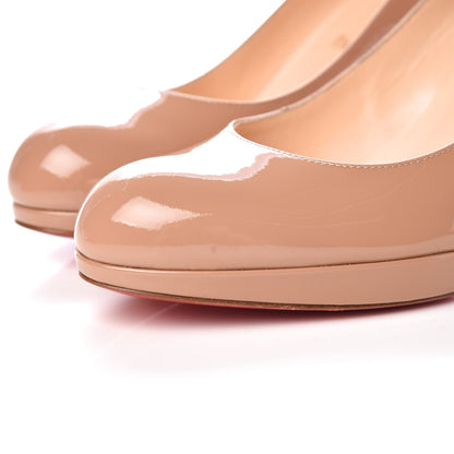 Christian Louboutin Patent New Simple 85 Pumps 39.5 Nude 10 of 10
