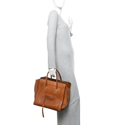 Celine Natural Calfskin Medium Phantom Luggage Tan 2 of 18