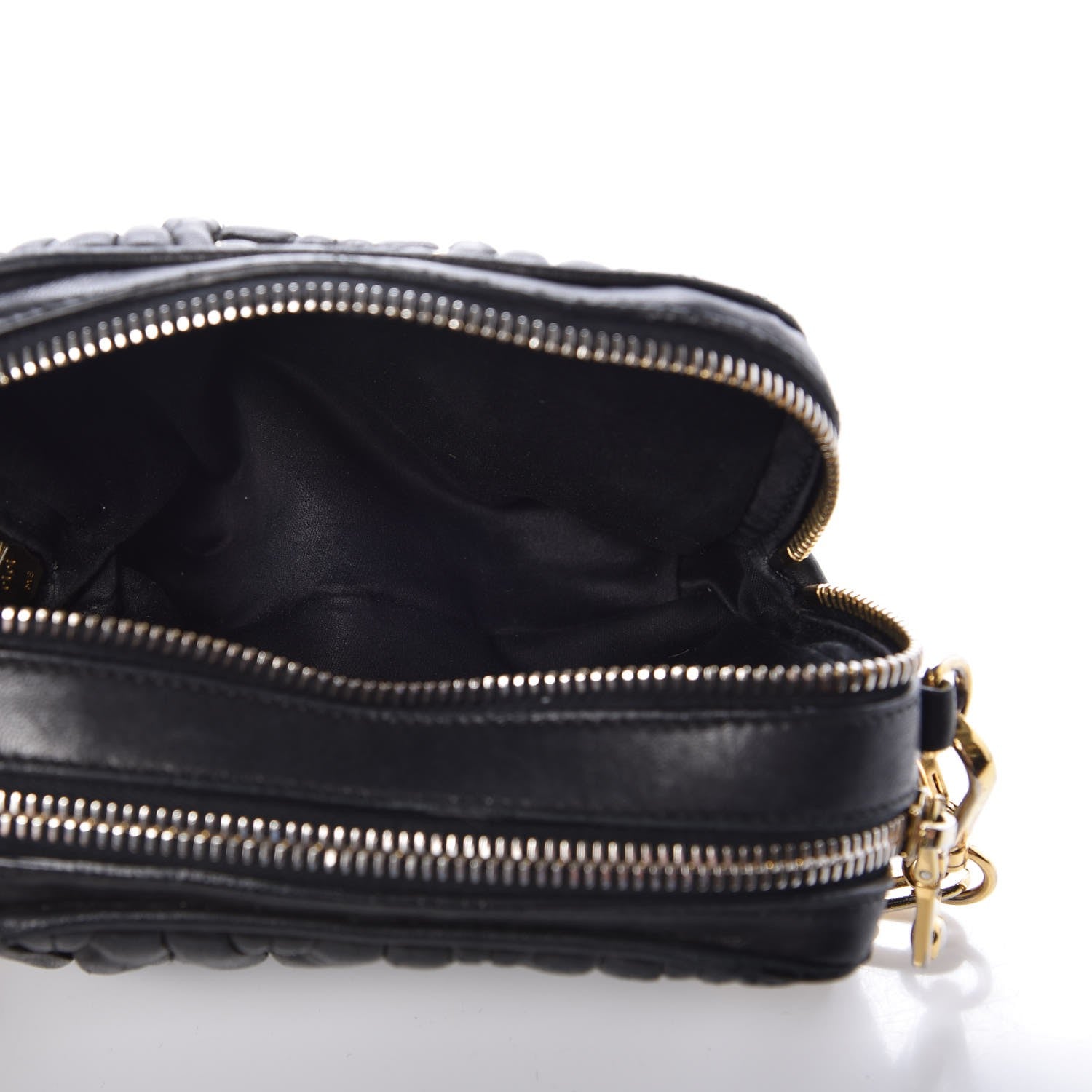 Miu Miu Nappa Matelasse Chain Crossbody Black 5 of 16