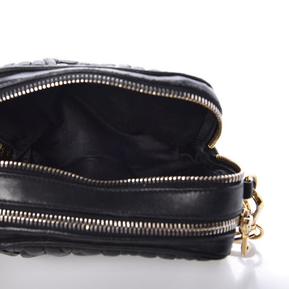 Miu Miu Nappa Matelasse Chain Crossbody Black 5 of 16