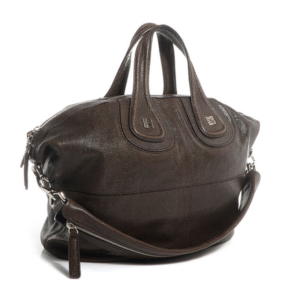 Givenchy Calfskin Lizard Embossed Medium Nightingale Brown 3 of 8