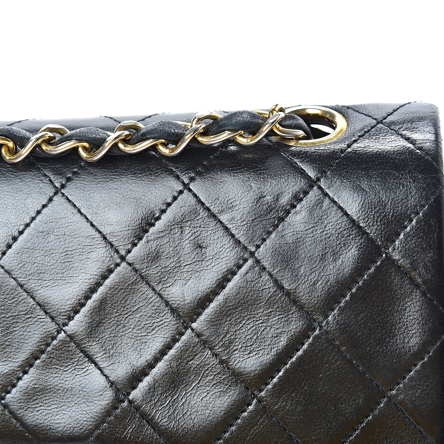 Chanel Lambskin Quilted Small Double Flap Black 16 of 19