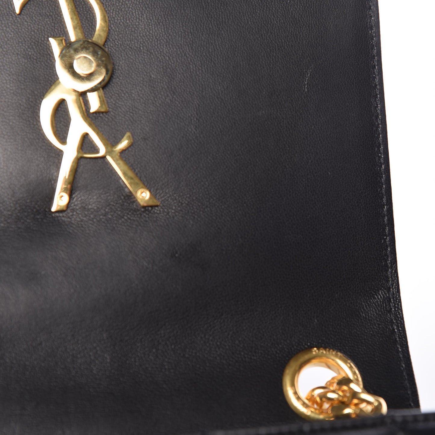 Lambskin Matelasse Monogram Small Vicky Chain Bag Black