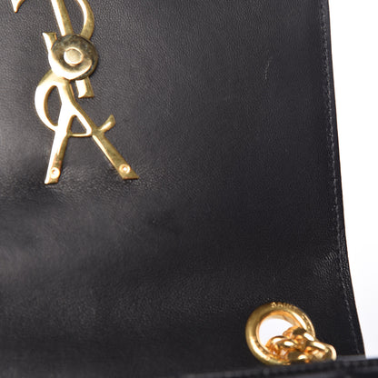 Saint Laurent Lambskin Matelasse Monogram Small Vicky Chain Bag Black 11 of 12