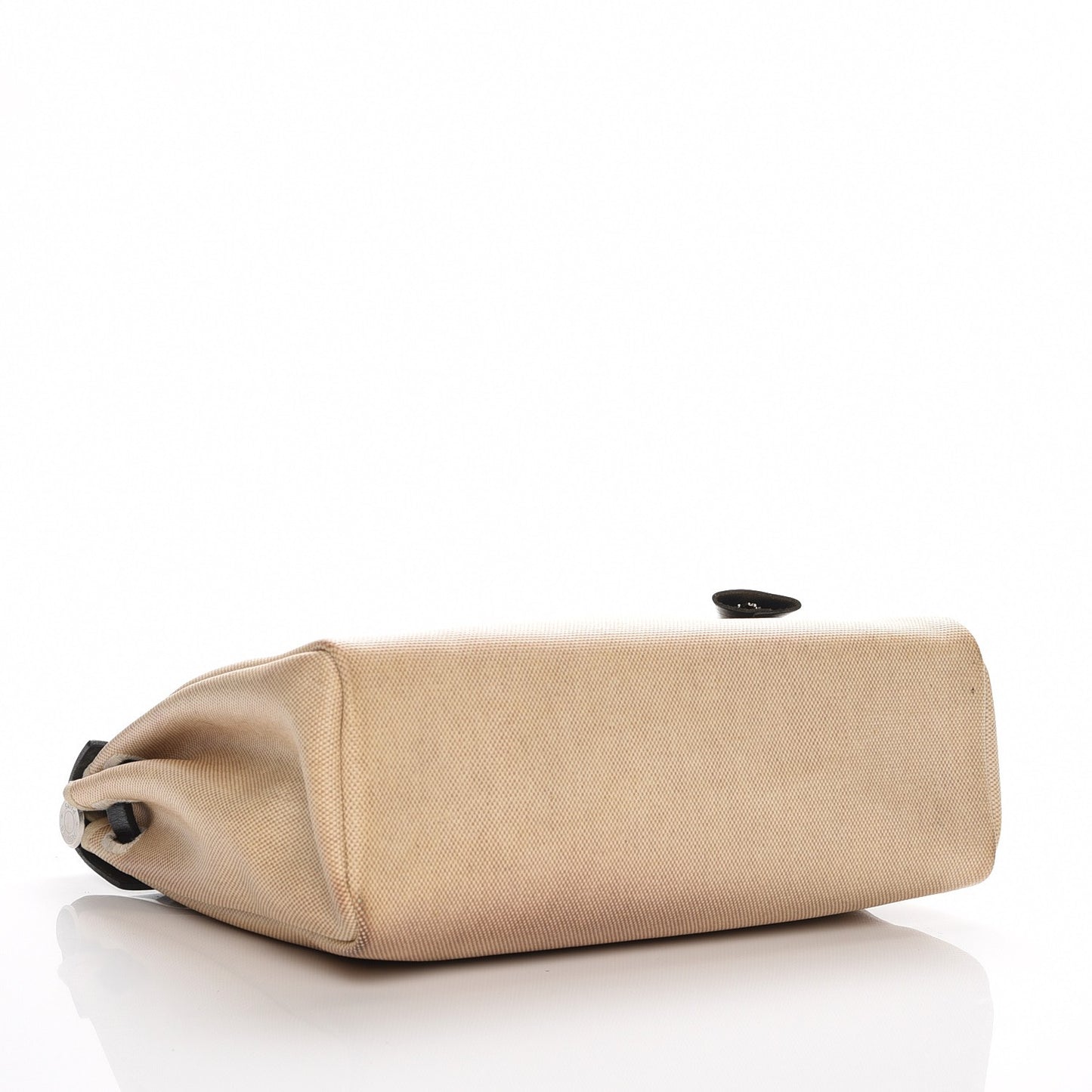 Toile Vache Calfskin Herbag 30 PM Bag Natural Black