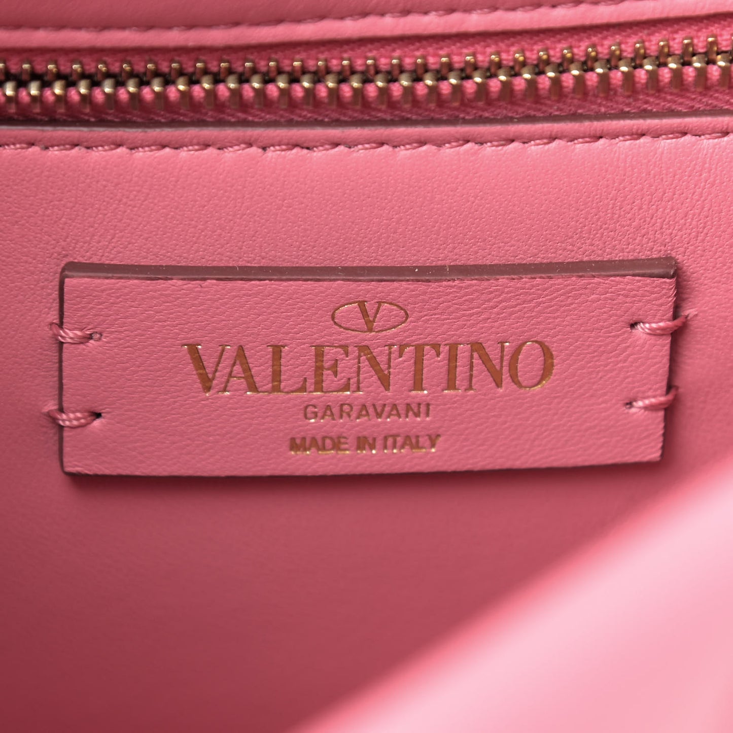 Nappa Medium Roman Stud Shoulder Bag Flamingo Pink