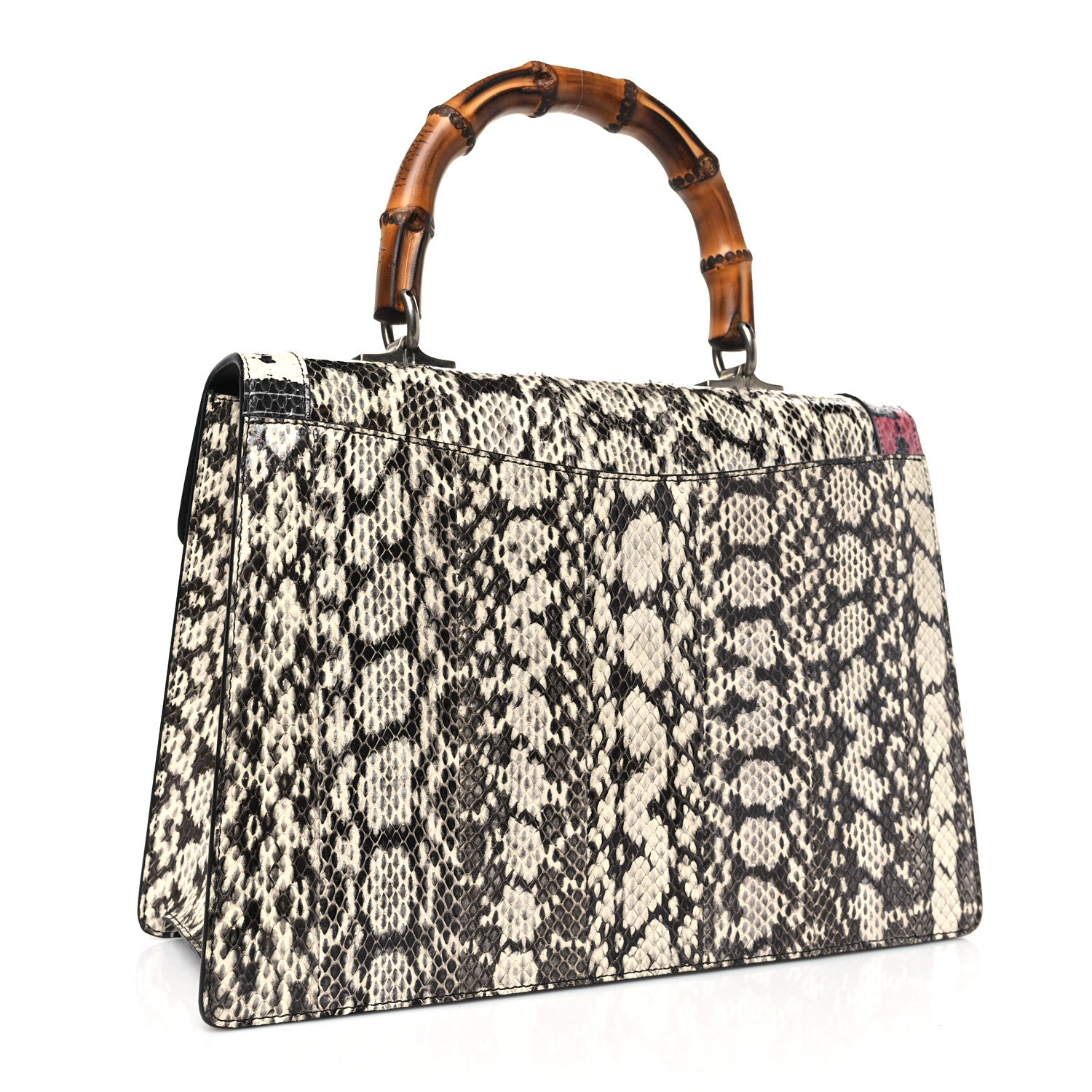 Gucci Snakeskin Small Lilith Top Handle Bag Beige 3 of 9