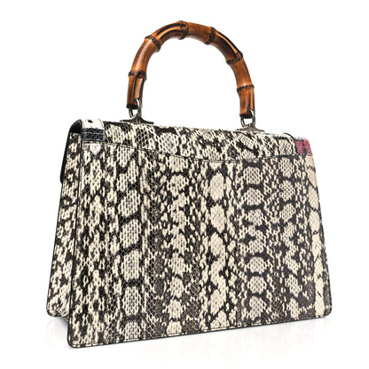 Gucci Snakeskin Small Lilith Top Handle Bag Beige 3 of 9