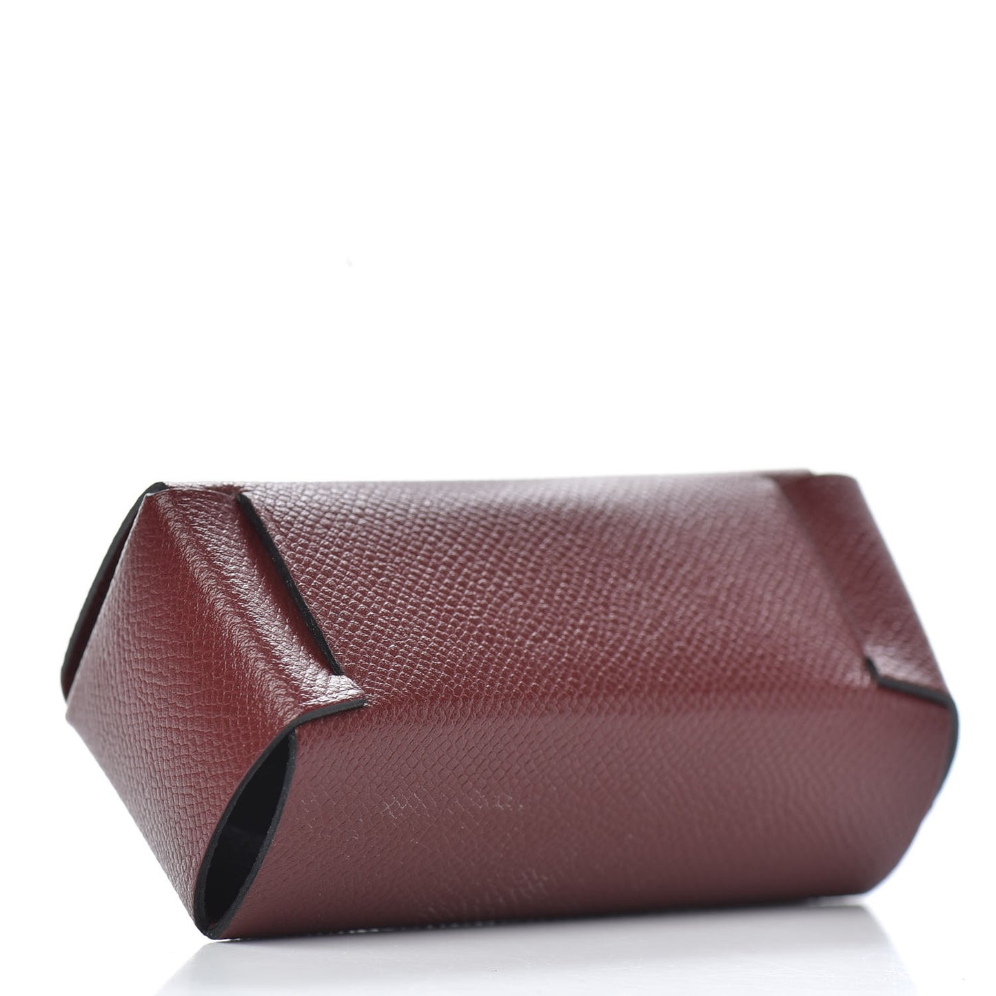 Grained Madame Calfskin Lipstick Case with Mirror Rouge H