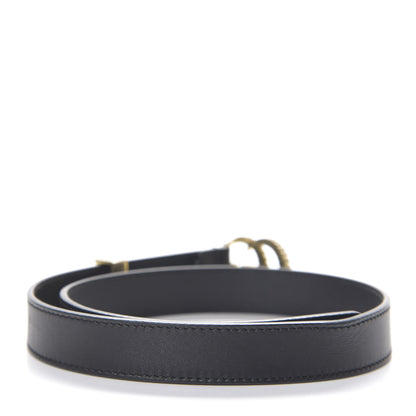 Gucci Moon Calfskin Torchon Double G 25mm Belt 75 30 Black 2 of 6