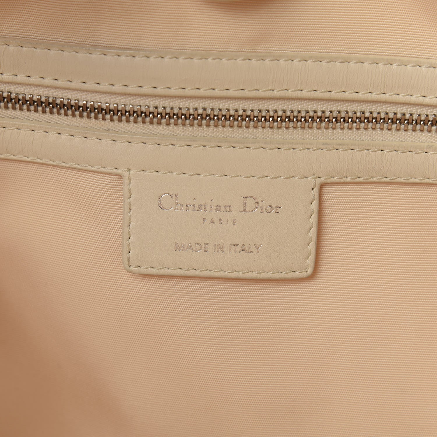 Christian Dior Coated Canvas Cannage Medium Panarea Tote White 9 of 11