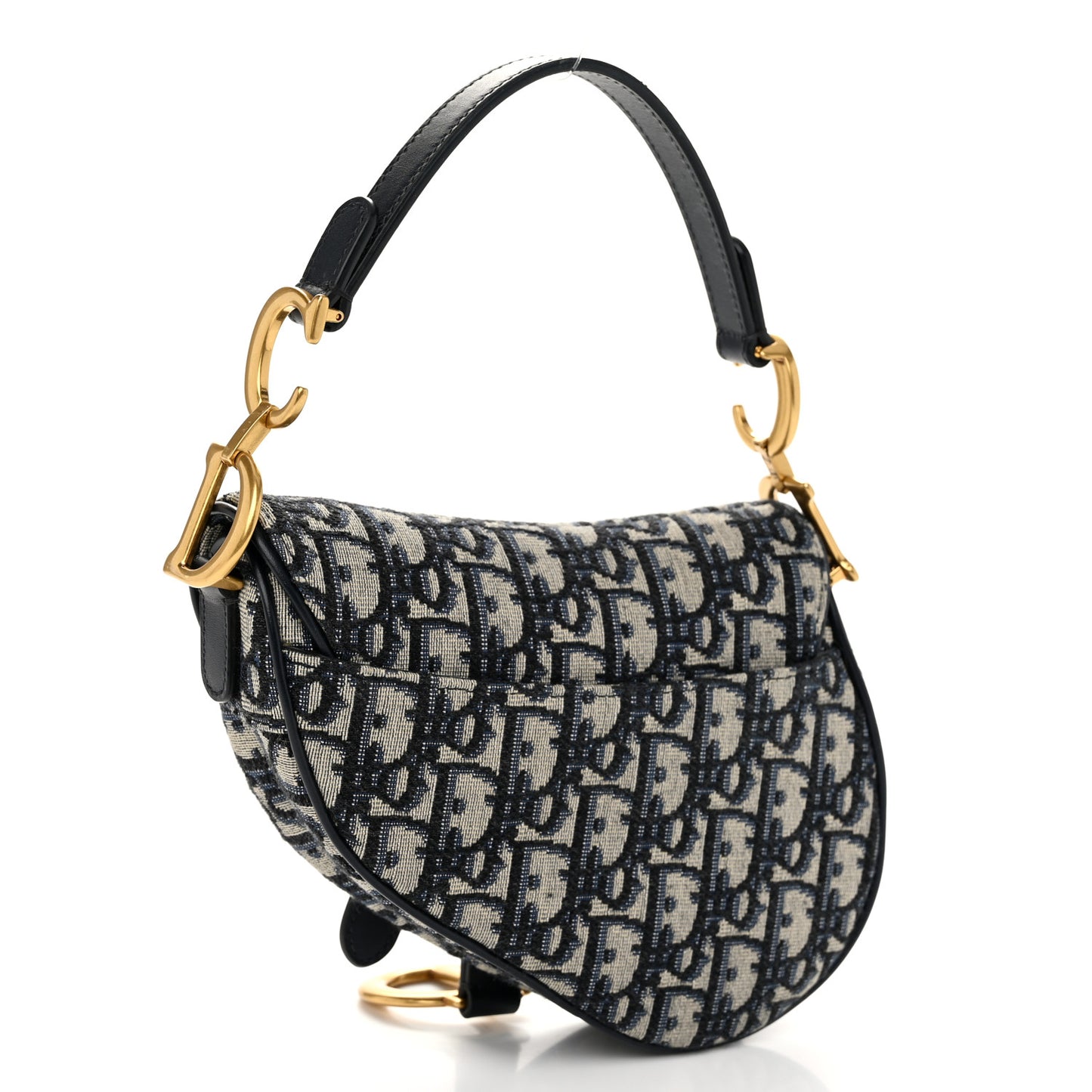 Oblique Mini Saddle Bag Blue
