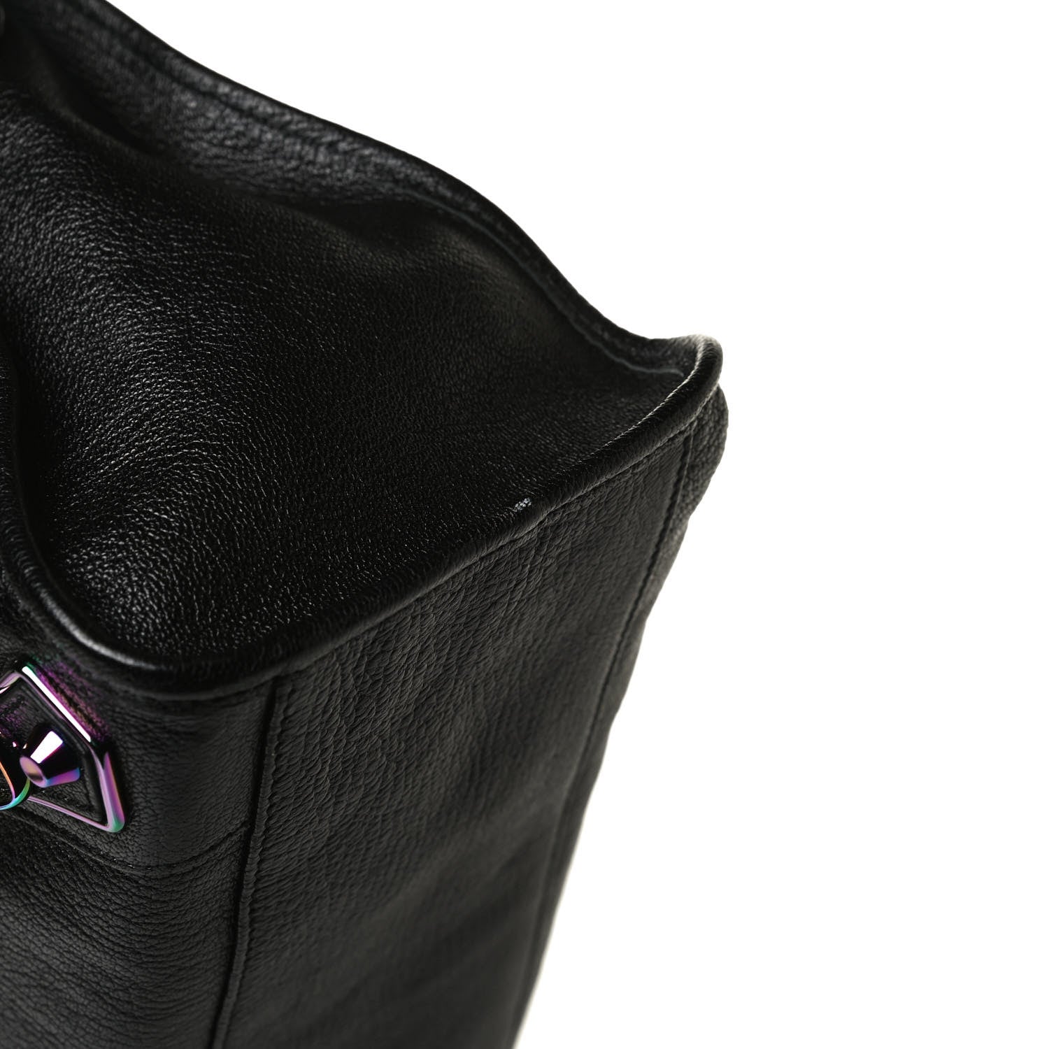 Balenciaga Chevre Iridescent Metallic Edge Hardware City Black 12 of 13