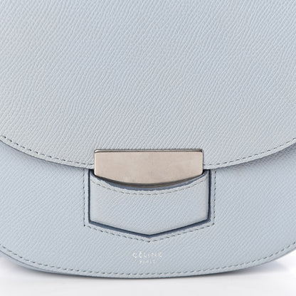 Celine Grained Calfskin Small Trotteur Pale Blue 6 of 9
