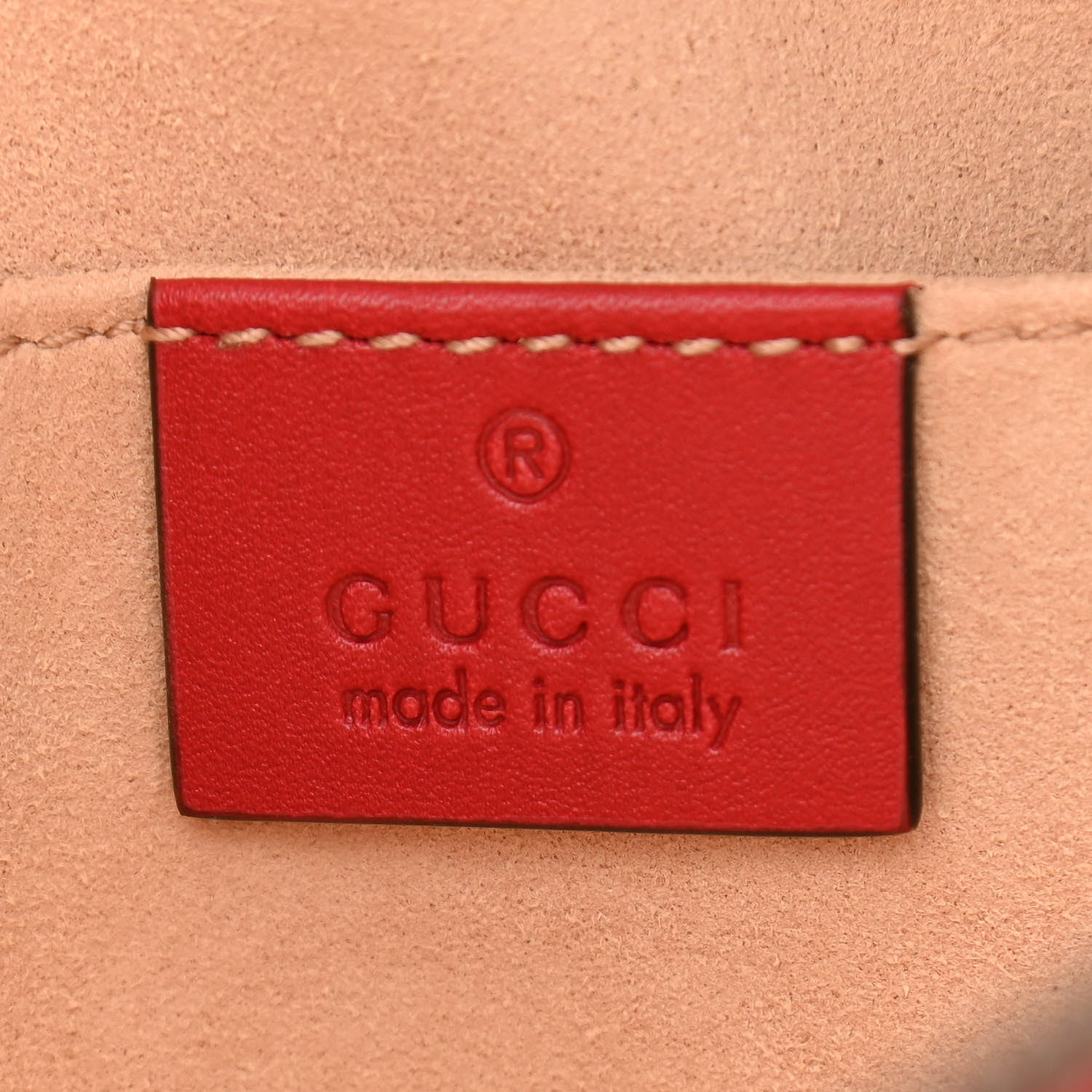 Gucci Calfskin Matelasse GG Marmont Belt Bag 85 34 Hibiscus Red 6 of 11