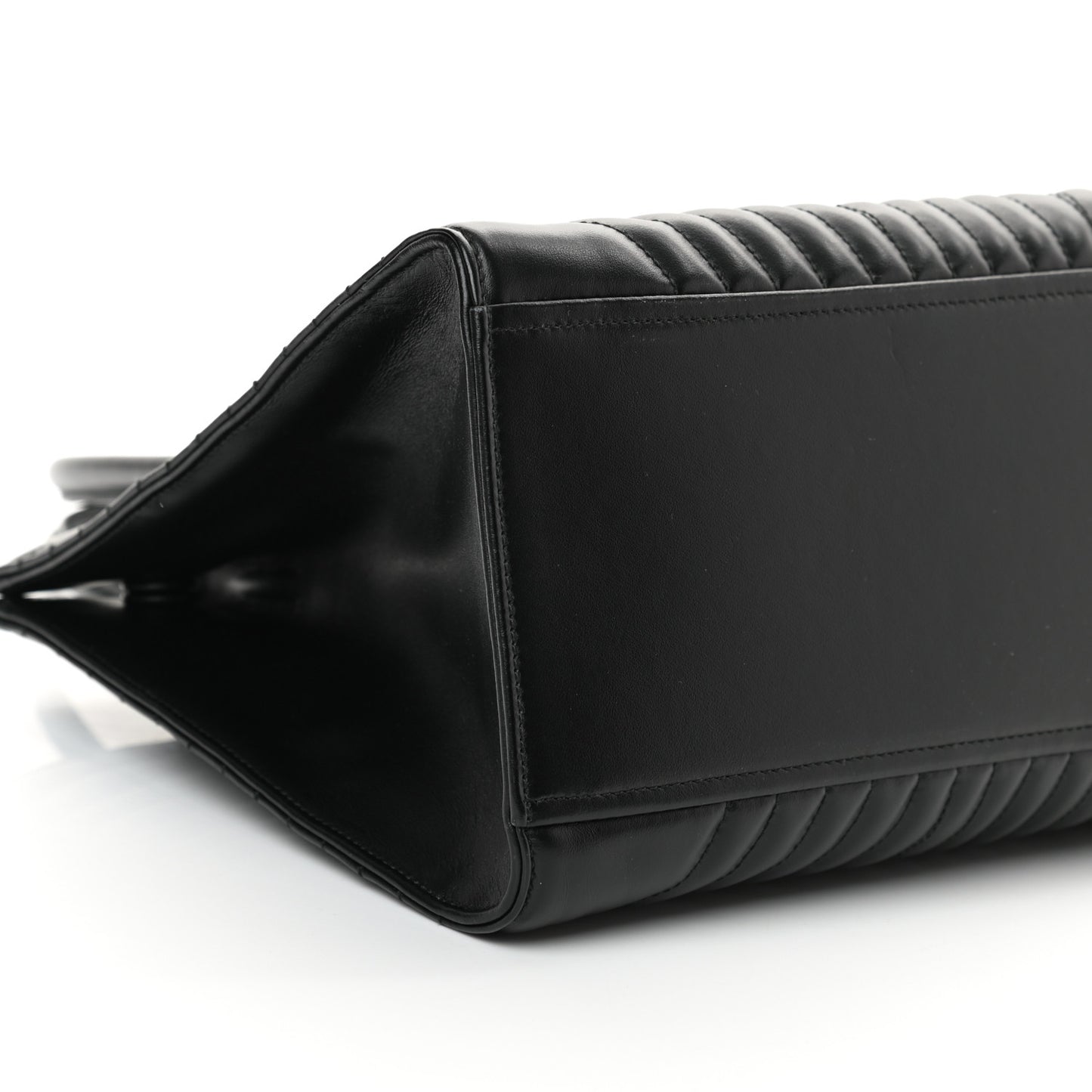 Soft Calfskin Impunture Diagramme Tote Black