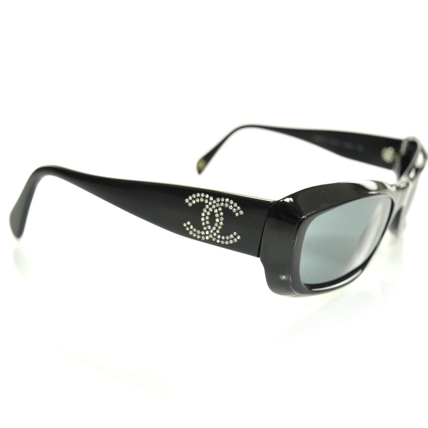 Crystal CC Logo Sunglasses 5095 B Black