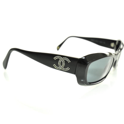 Chanel Crystal CC Logo Sunglasses 5095 B Black 5 of 8