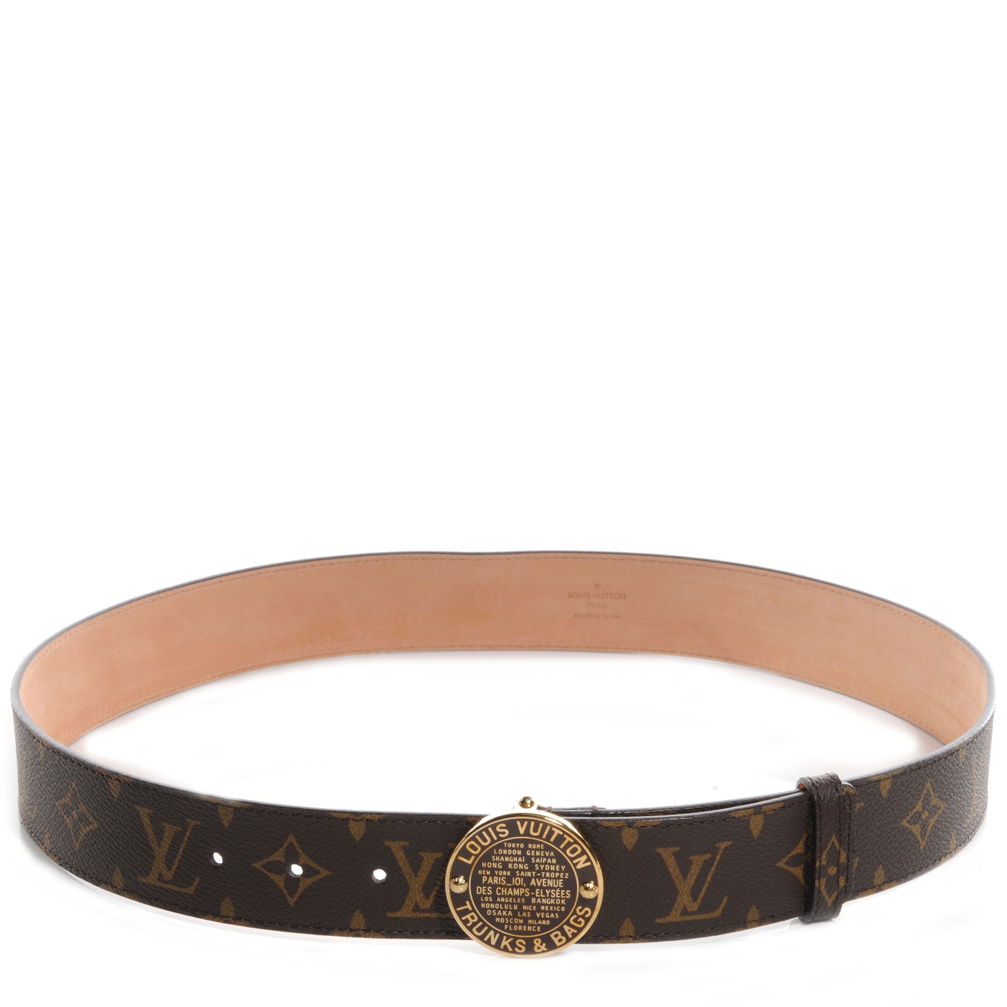 Monogram Trunks and Bags Belt 90 36