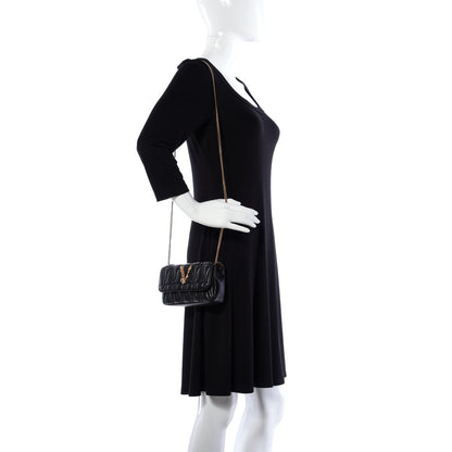 Versace Nappa Quilted Virtus Evening Bag Black 2 of 8