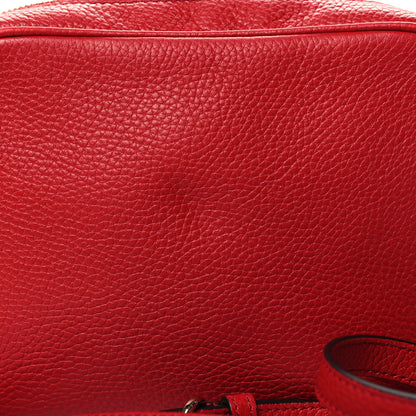 Gucci Pebbled Calfskin Small Soho Disco Bag Tabasco Red 11 of 12