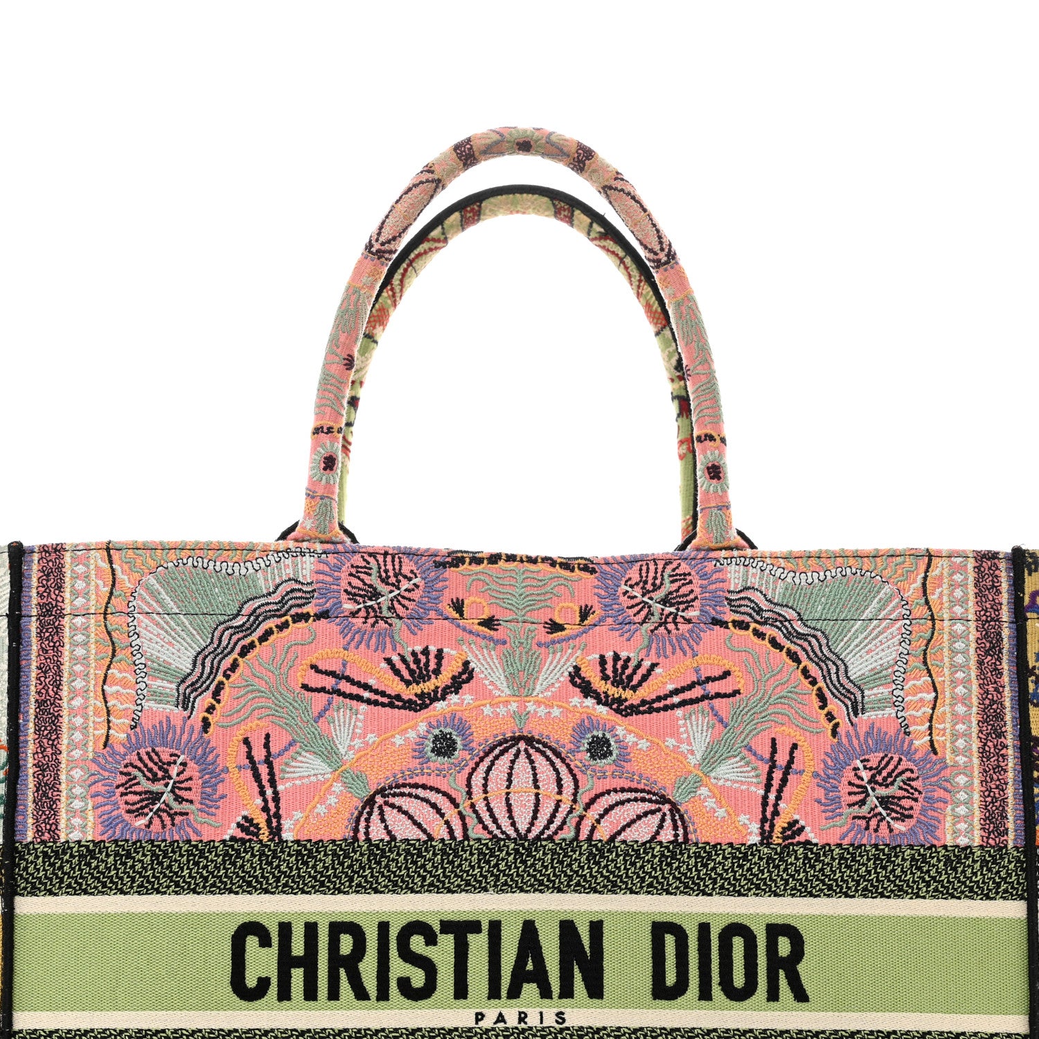 Christian Dior Canvas Embroidered Large In Lights Book Tote Multicolor 5 of 11