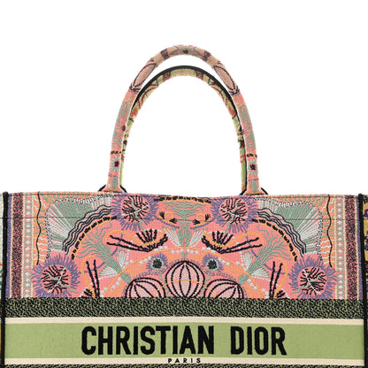 Christian Dior Canvas Embroidered Large In Lights Book Tote Multicolor 5 of 11