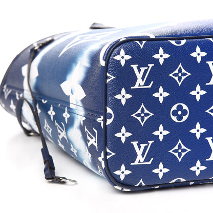 Louis Vuitton Monogram Escale Neverfull MM Blue 9 of 11