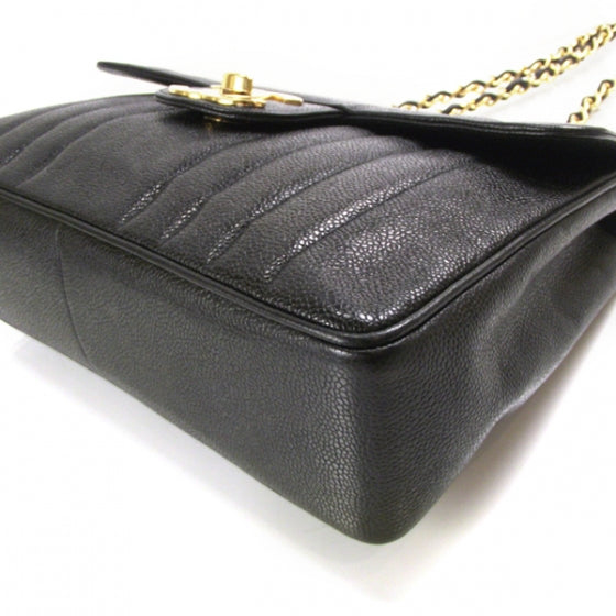 Vintage Caviar Mademoiselle JUMBO Flap Black
