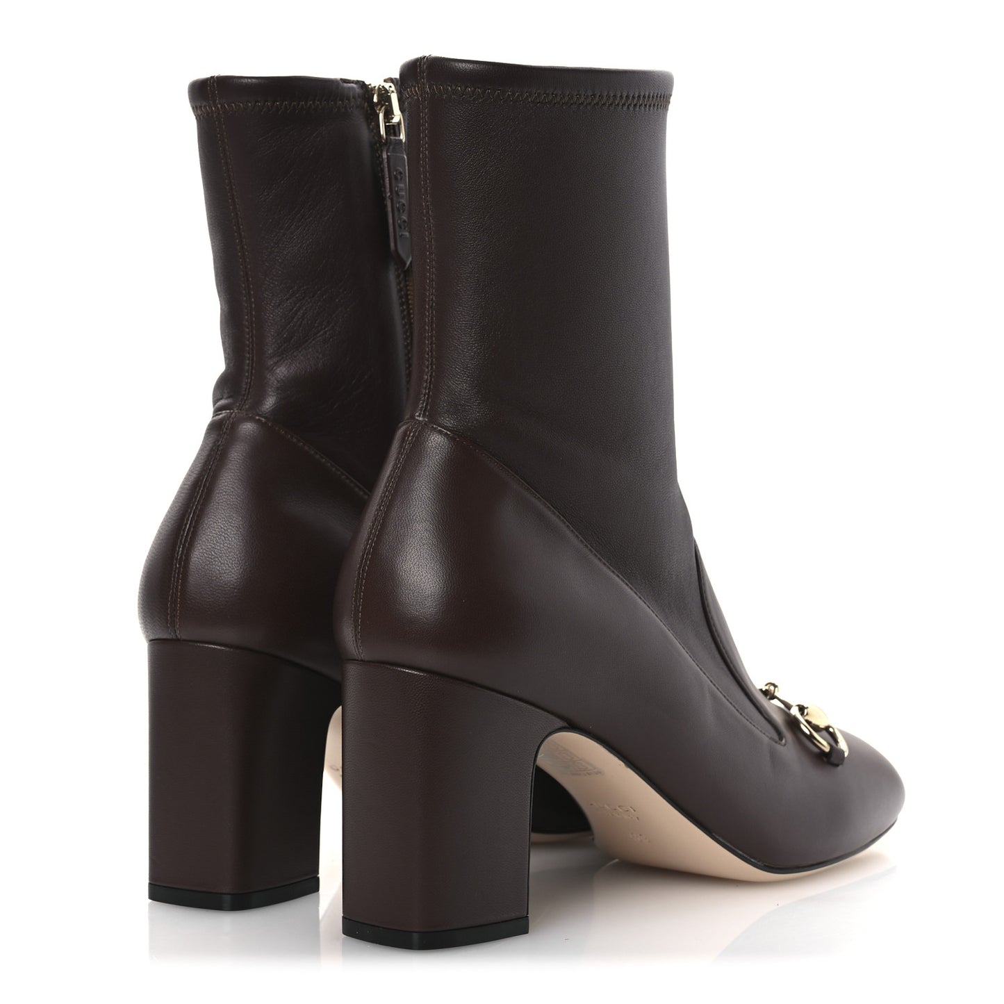 Nappa Horsebit Ankle Boots 39 Brown