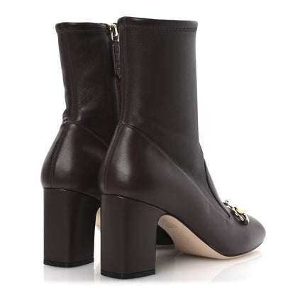 Gucci Nappa Horsebit Ankle Boots 39 Brown 5 of 11